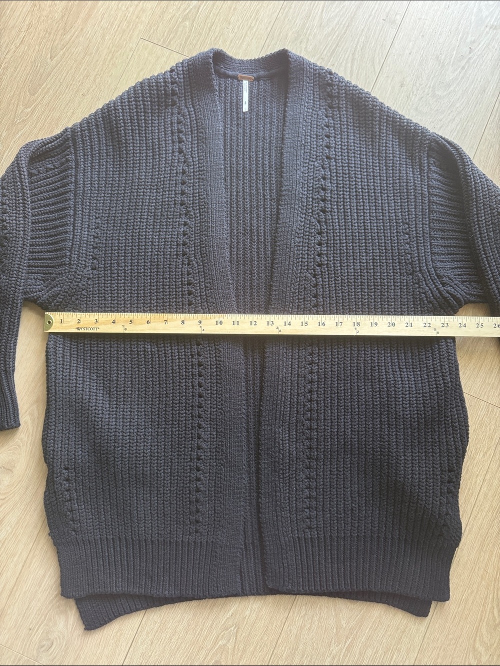 Free People Nightingale Cardi Sweater Black Size S - Picture 15 of 16
